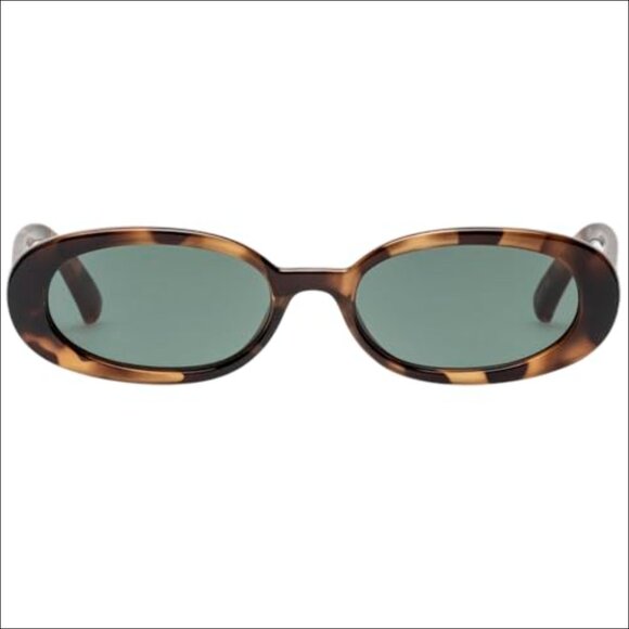 Slimline Oval Sunglasses with Polycarbonate Frame and Lenses